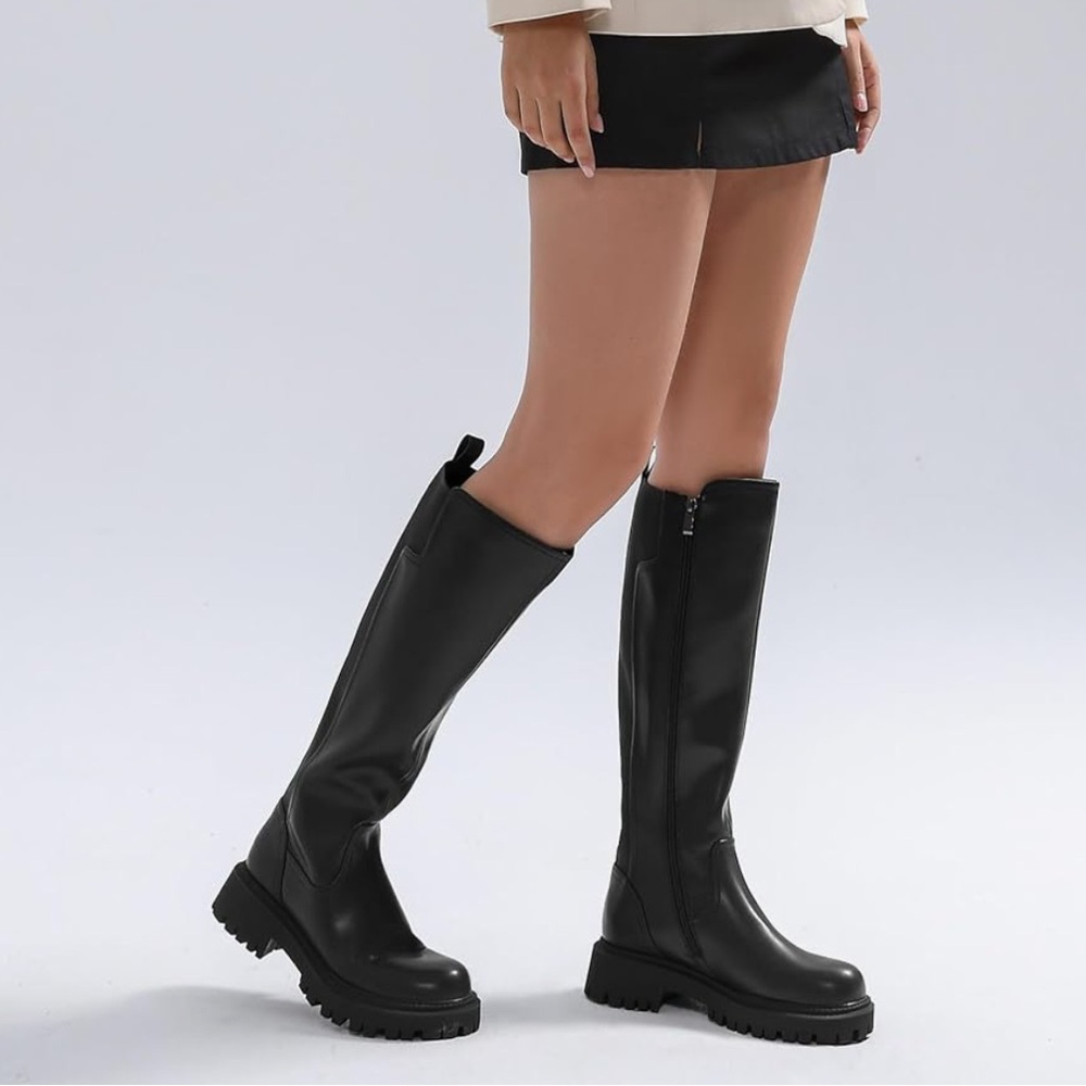 Women's Knee High Platform Boots - Size 8